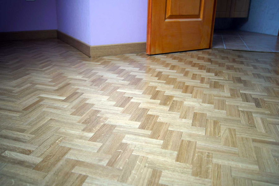 Une pose de parquet